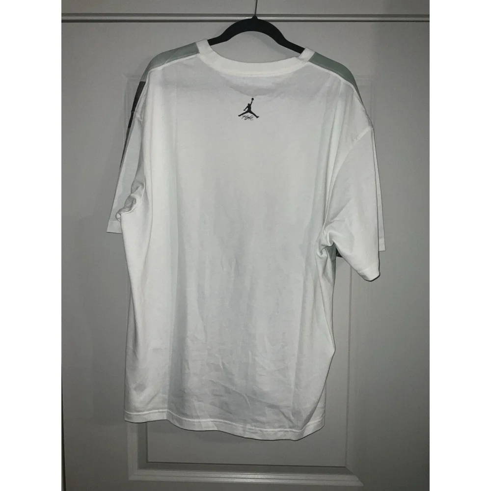 MENS JORDAN FLIGHT HERITAGE T SHIRT_SAIL/BLACK SIZE XL